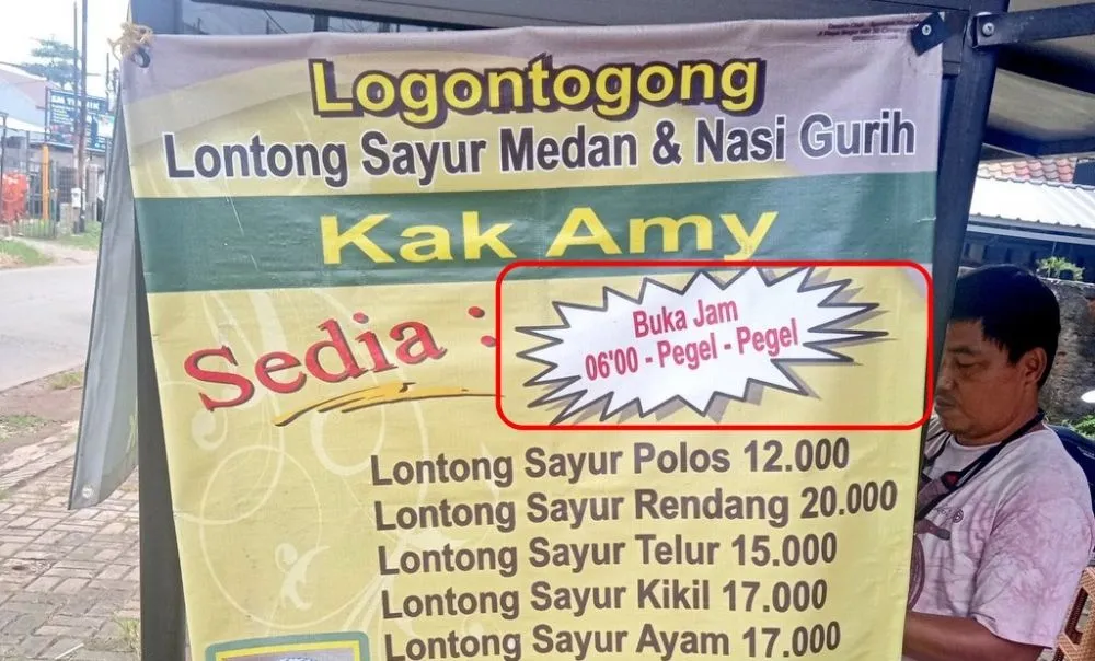 Pengumuman di warung makan © berbagai sumber