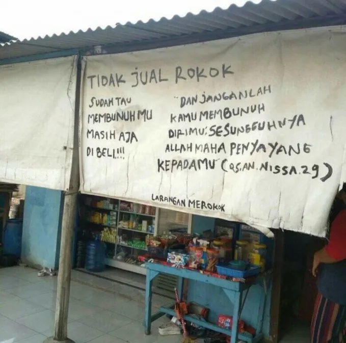 Pengumuman di warung makan © berbagai sumber