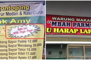 13 Pengumuman lucu di warung makan ini bikin senyum kenyang