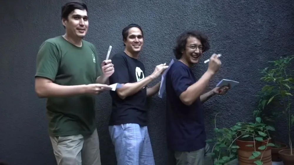 Dimas bareng Marcel dan Mischa © YouTube