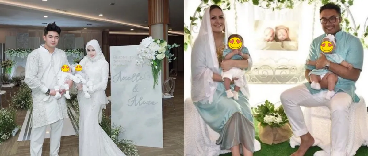 5 Potret akikah anak kembar seleb, terbaru Guntur Triyoga