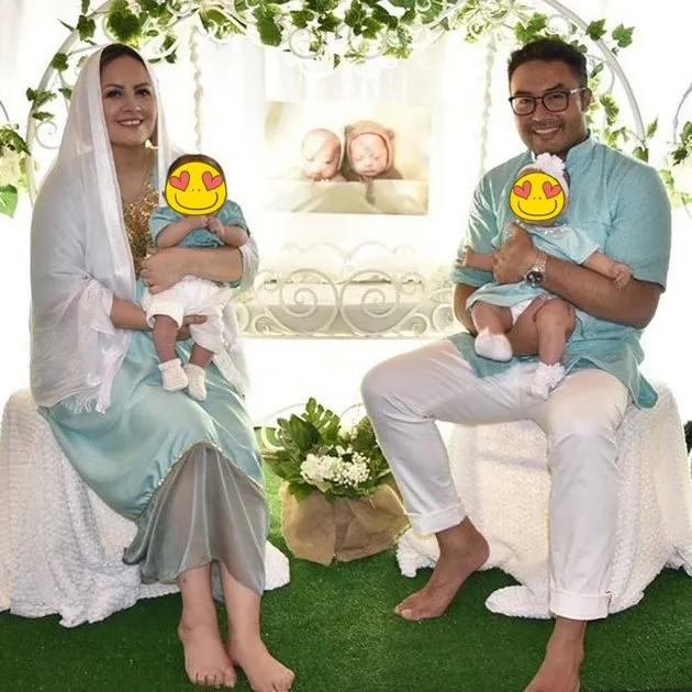 Potret akikah anak kembar seleb © berbagai sumber Potret akikah anak kembar seleb © berbagai sumber