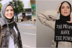 10 Pesona Nycta Gina ber-makeup tebal, cantiknya jadi manglingi