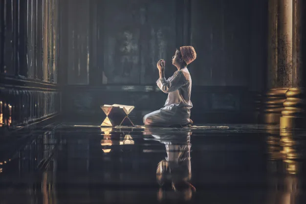 Bacaan doa tahiyat akhir freepik.com