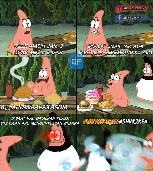 Meme lucu batal puasa © berbagai sumber Meme lucu batal puasa © berbagai sumber