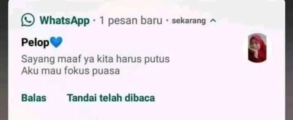 Chat lucu di bulan Ramadan © berbagai sumber