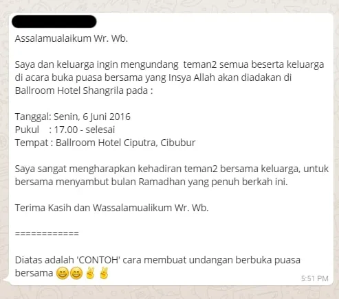 Chat lucu di bulan Ramadan © berbagai sumber