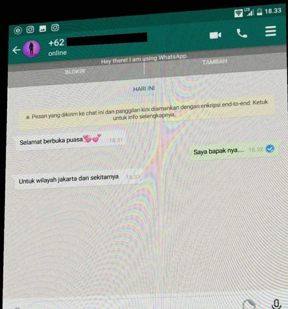 Chat lucu di bulan Ramadan © berbagai sumber