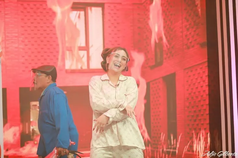 Celine Evangelista syuting acara Ramadan © 2021 brilio.net Instagram