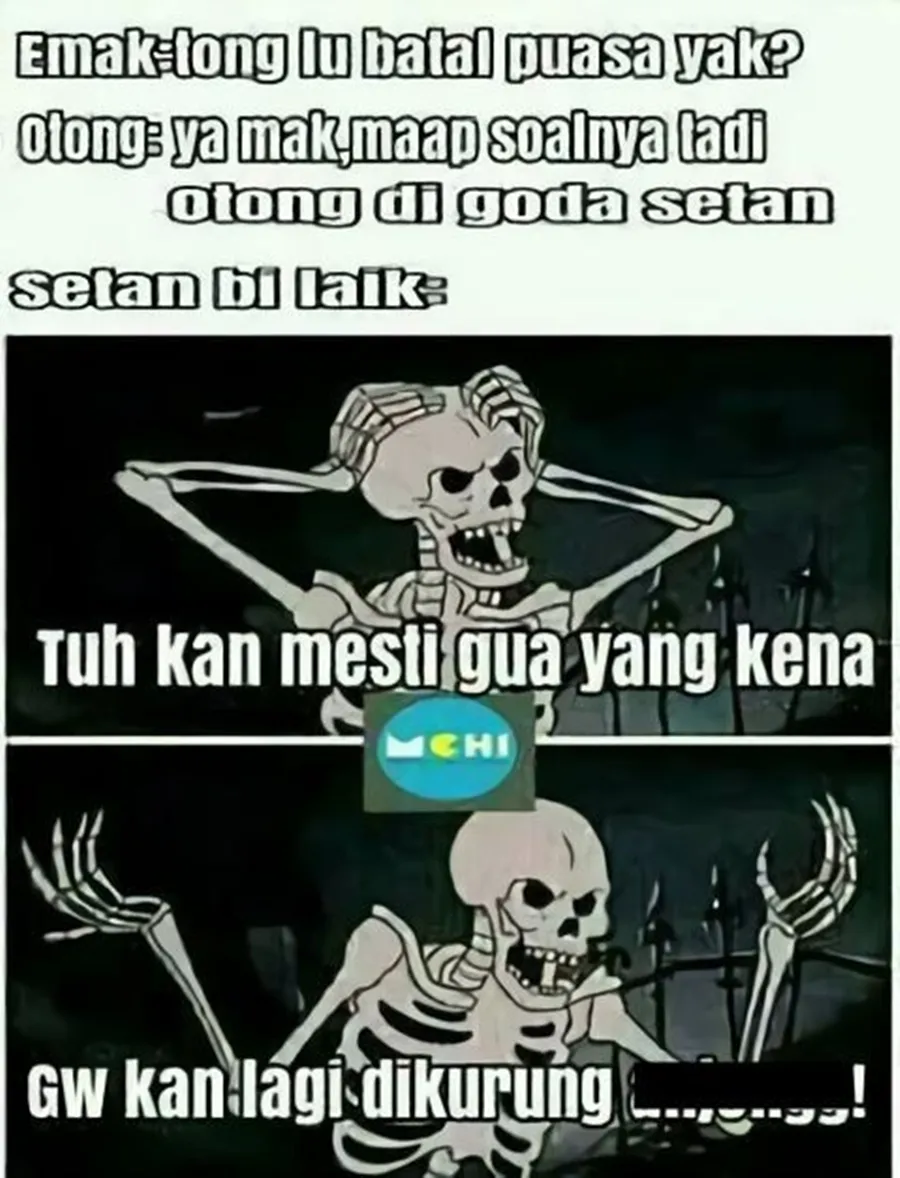 meme setan cuti kocak © 2021 berbagai sumber
