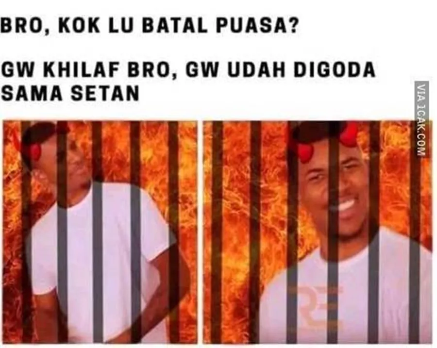 meme setan cuti kocak © 2021 berbagai sumber