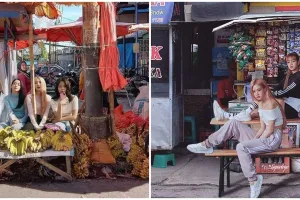 8 Foto editan lucu BLACKPINK jadi pedagang kaki lima, kocak maksimal