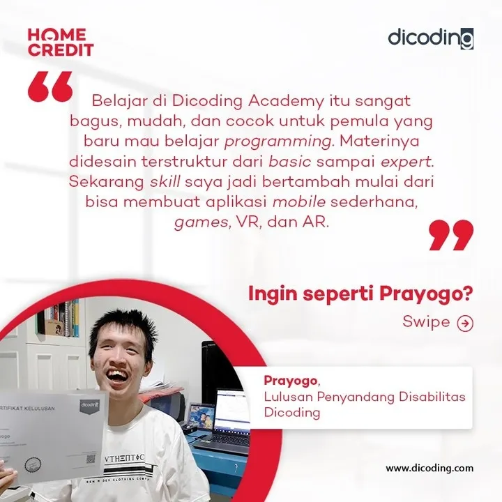 Beasiswa Coding Difabel © 2021 brilio.net Beasiswa Coding Difabel © 2021 brilio.net