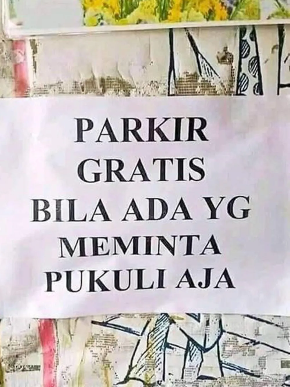 potret parkiran gratis © 2021 brilio.net