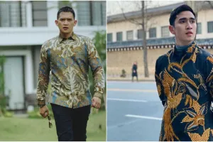 Potret 10 seleb pria kenakan batik, Adipati Dolken berkarisma
