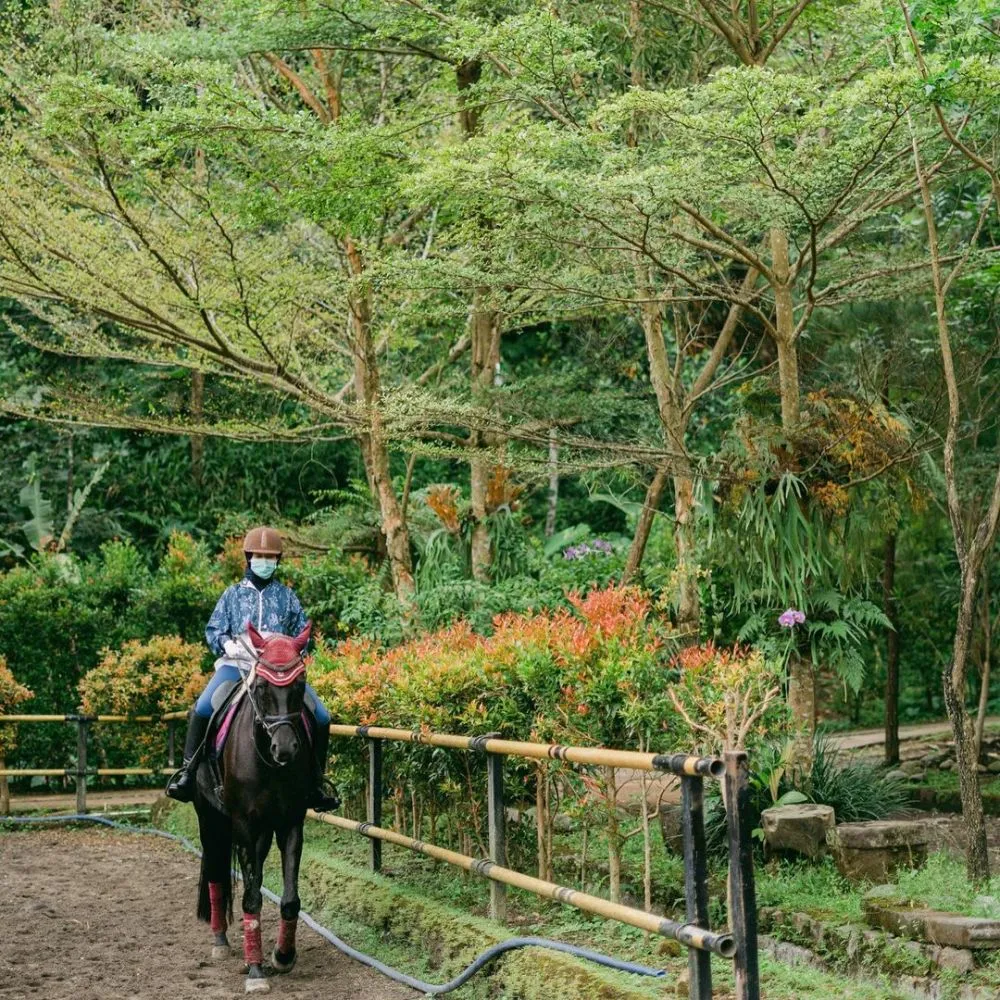 Chacha Frederica saat berkuda © Instagram Chacha Frederica saat berkuda © Instagram