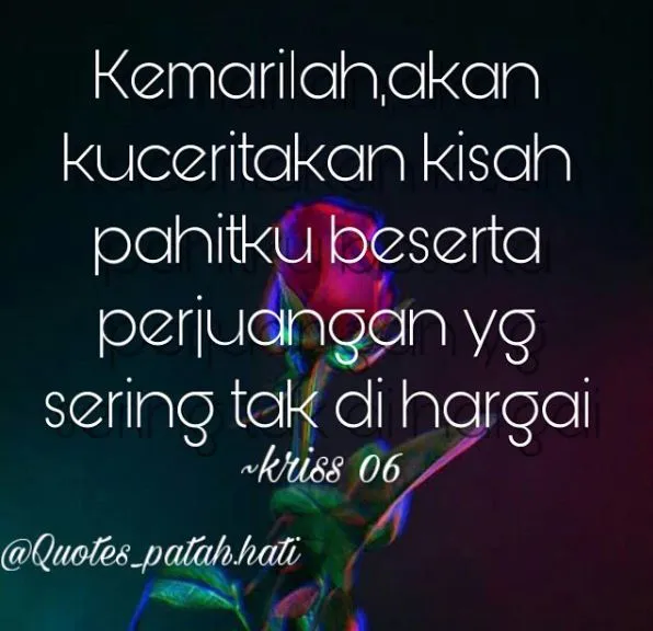 Kata-kata galau karena cinta © berbagai sumber