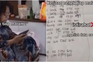 Viral video nenek buat data Covid-19 selama setahun, tuai pujian