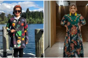 Biasa tampil tomboi, 10 potret Nirina Zubir pakai dress ini anggun