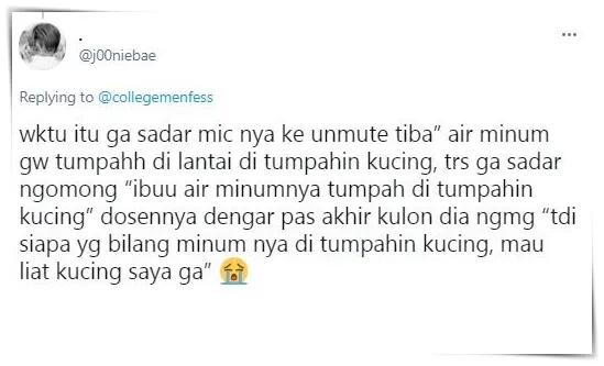 Curhatan kocak kuliah online 10 © Twitter