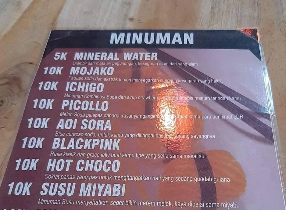 daftar menu warung makan © berbagai sumber daftar menu warung makan © berbagai sumber