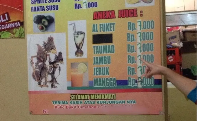 daftar menu warung makan © berbagai sumber daftar menu warung makan © berbagai sumber