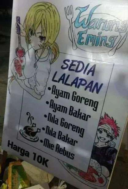 daftar menu warung makan © berbagai sumber daftar menu warung makan © berbagai sumber