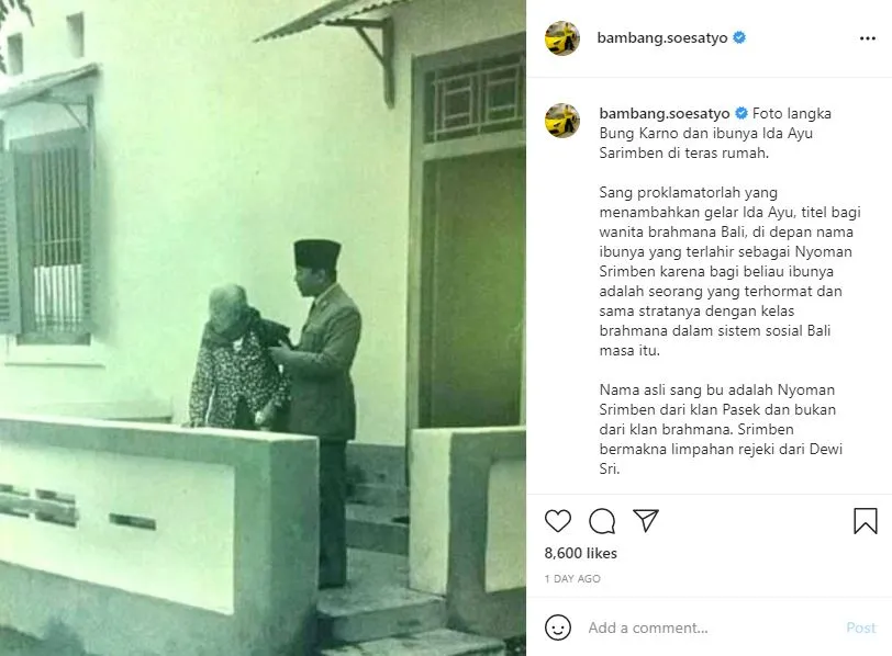 potret langka bung karno dengan sang ibu Berbagai sumber potret langka bung karno dengan sang ibu Berbagai sumber