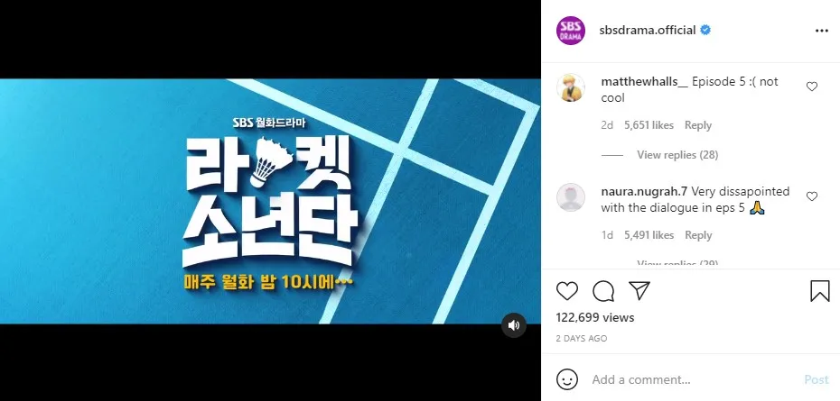 Kontroversi adegan drakor Racket Boys © Instagram