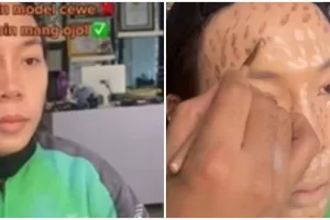 Driver ojek online dirias makeup artist, hasilnya bikin tercengang