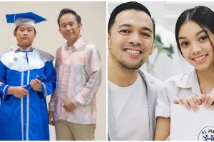 Gaya 10 seleb dampingi anak lulus SMP, tampil menawan