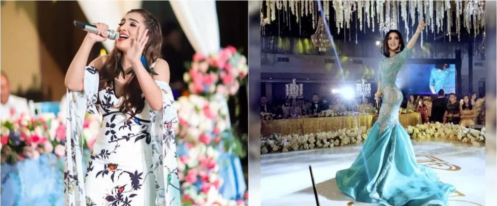 Beda gaya Syahrini dan Asyanty saat kondangan © 2021 brilio.net