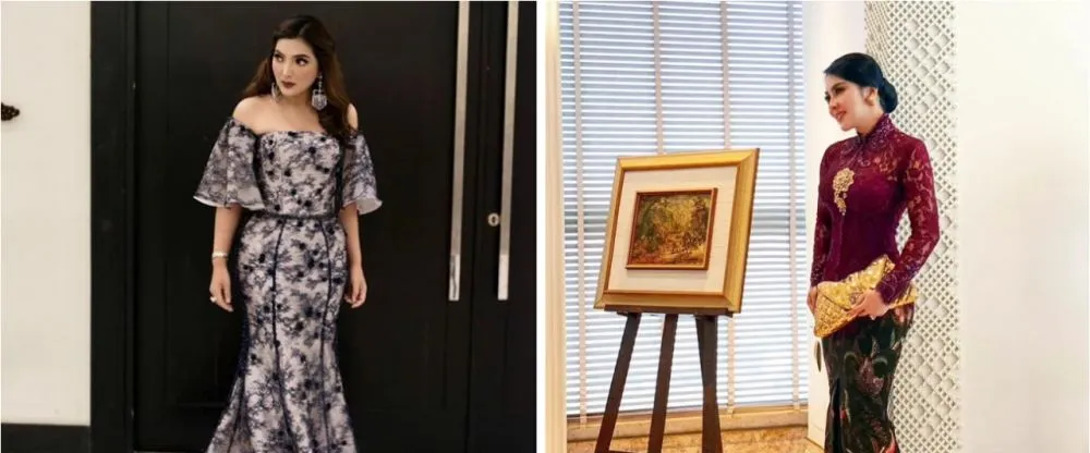 Beda gaya Syahrini dan Asyanty saat kondangan © 2021 brilio.net