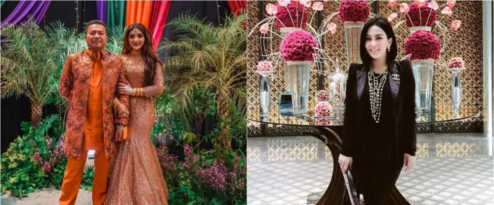 Beda gaya Syahrini dan Asyanty saat kondangan © 2021 brilio.net