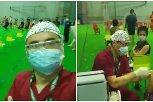 Aksi gesit dokter beri vaksinasi Covid-19, layani 550 orang sehari