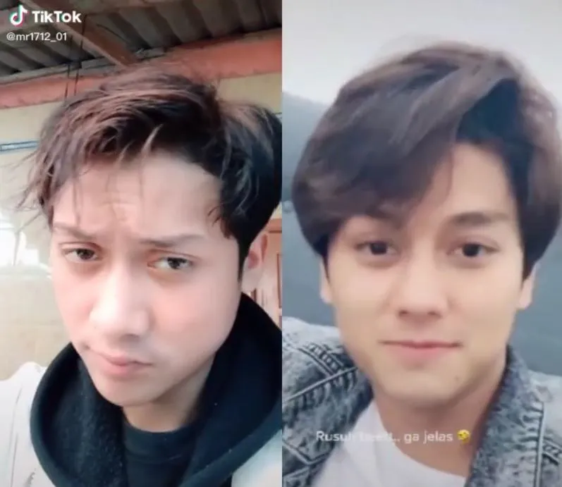 potret Adji mirip Leslar © TikTok