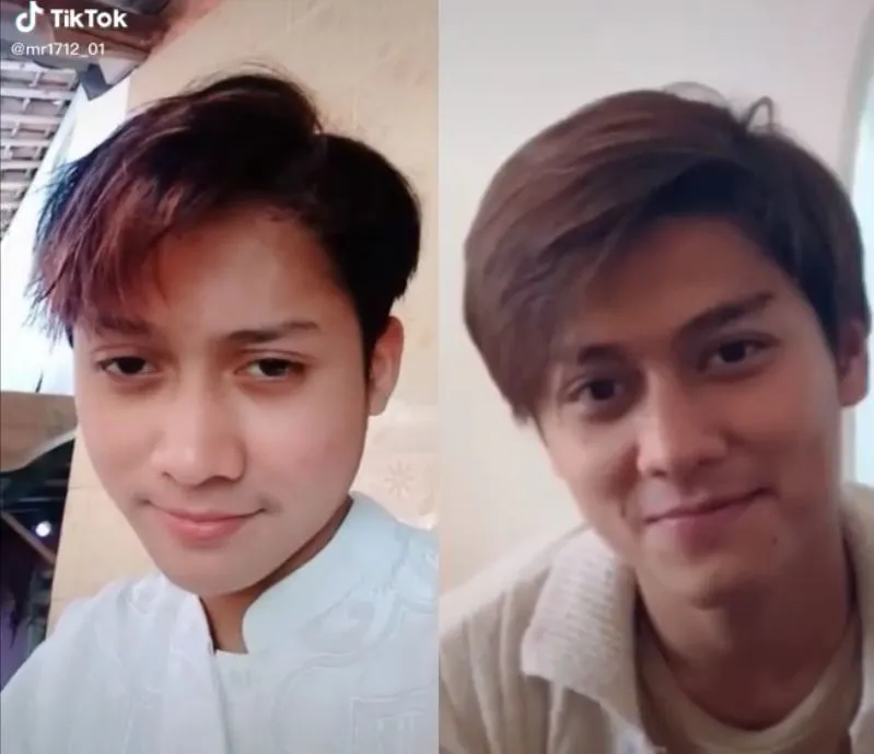 potret Adji mirip Leslar © TikTok