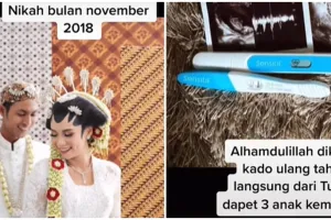 Kisah pernikahan pasangan ini bikin salut, kini punya anak kembar 3