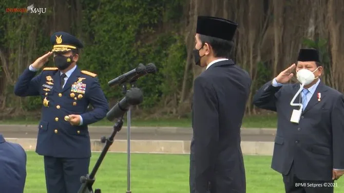 masker Menhan Prabowo curi perhatian © berbagai sumber