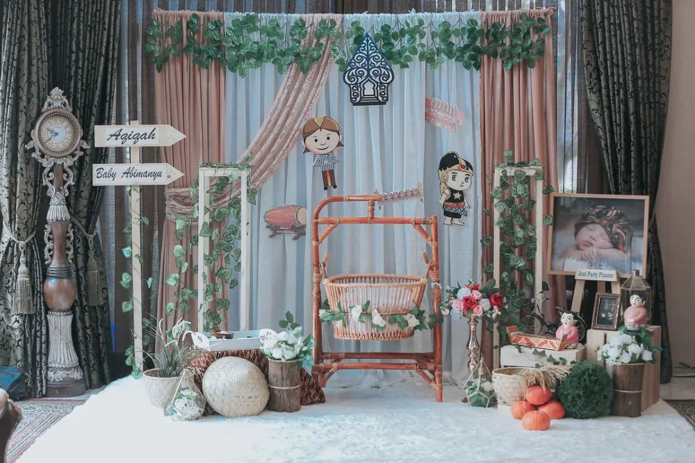 dekorasi akikah anak pertama seleb © 2021 brilio.net