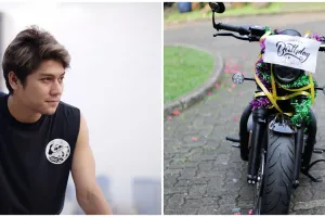 7 Penampakan moge milik Rizky Billar, kado ultah dari Lesty Kejora