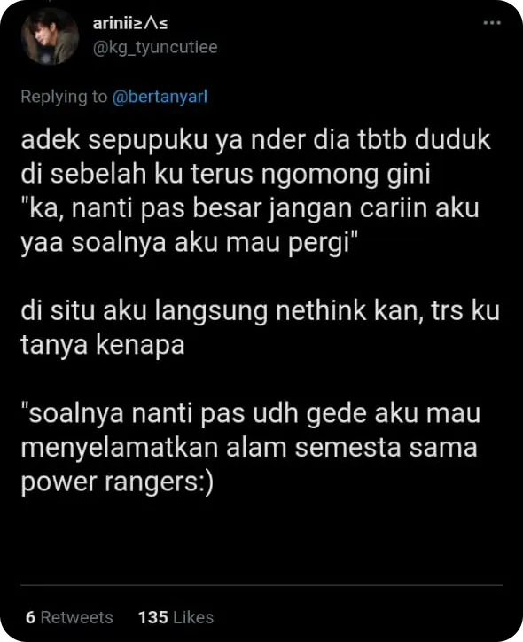 cuitan netizen soal celotehan adik 2 © Twitter cuitan netizen soal celotehan adik 2 © Twitter