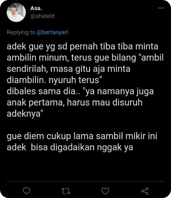 cuitan netizen soal celotehan adik 10 © Twitter cuitan netizen soal celotehan adik 10 © Twitter