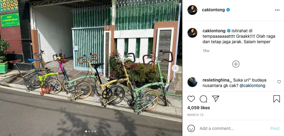 Caption lucu Cak Lontong di IG © Instagram Caption lucu Cak Lontong di IG © Instagram