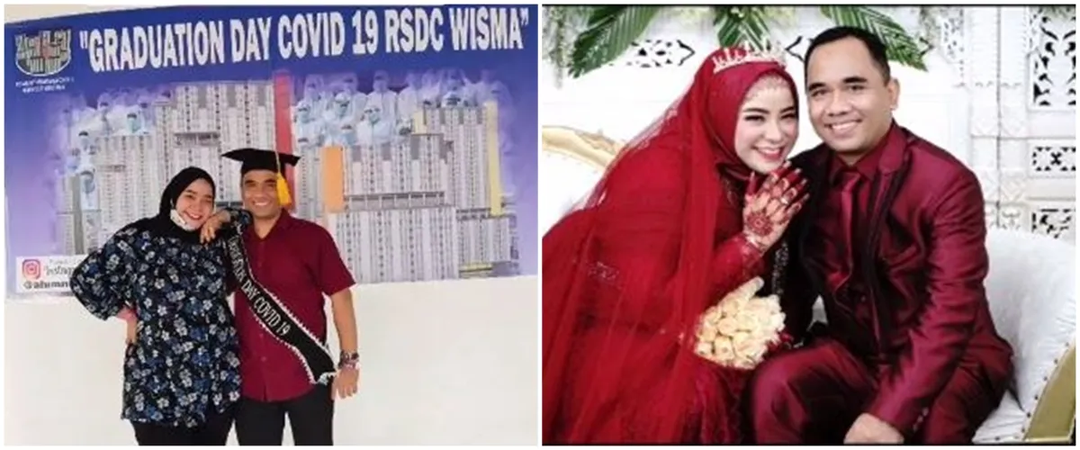 Kisah pasangan bertemu saat isolasi di Wisma Atlet berujung menikah