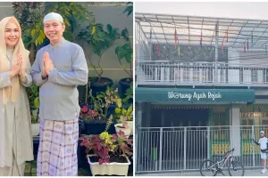 7 Potret warung makan ayah Ayu Ting Ting, berkonsep rumah Betawi