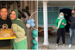 Cucu dihina, ini 7 potret orang tua Ayu Ting Ting datangi rumah haters