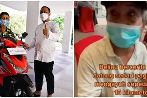 Bikin haru, kakek yang kayuh sepeda 15 km demi vaksin kini dapat motor