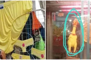 11 Potret nyeleneh dagangan pasar ini bikin pengen lihat dua kali