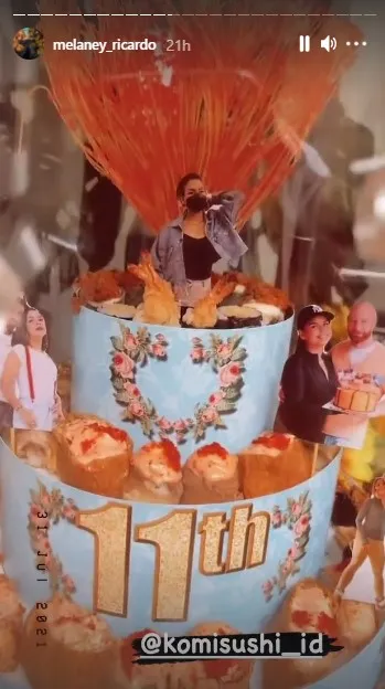 Momen anniversary Melaney Ricardo dan suami Instagram/@melaney_ricardo